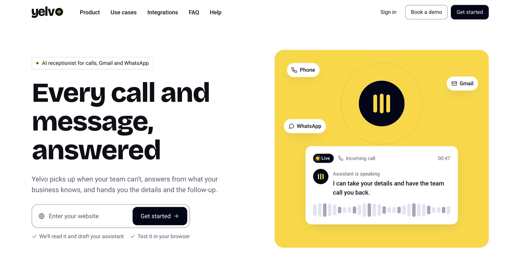 YELVO screenshot